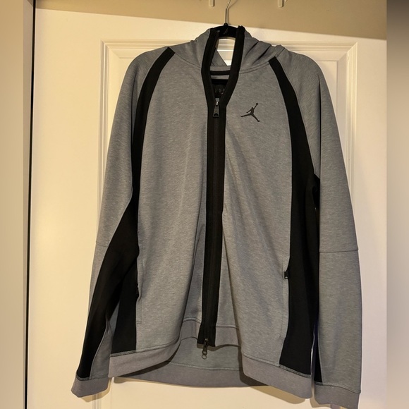 NEW Nike Jordan Men's Dri-Fit Air Fleece Full Zip Sweatshirt Gray Large NWT - Picture 5 of 7